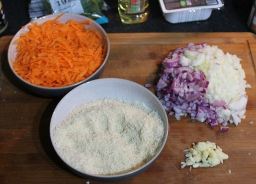 Meatballs prepped