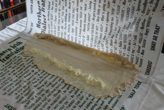Rolling the pita